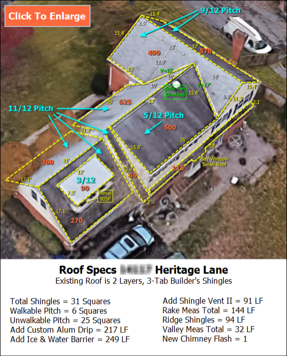Boots on the Roof Diagram Precise diagram from Boots on the Roof Inspection